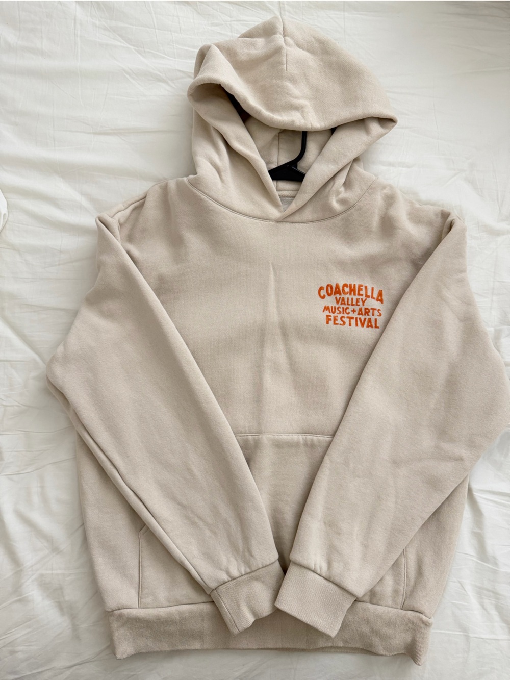 2024 Coachella Music Festival Beige Hoodie